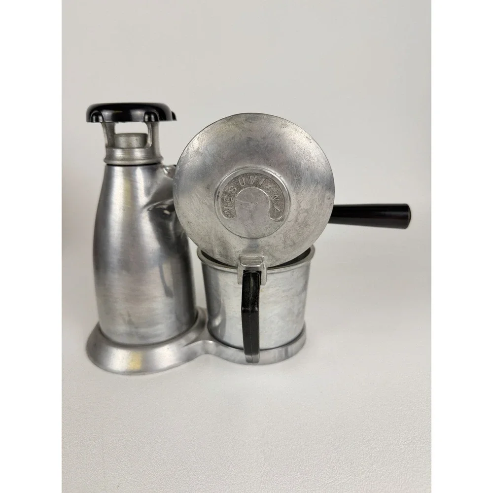 Vintage Vesuviana Stovetop Espresso Coffee Maker Made In Italy, Complete Set.